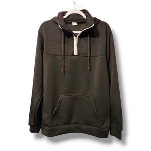 Men's Black Pullover Hoodie